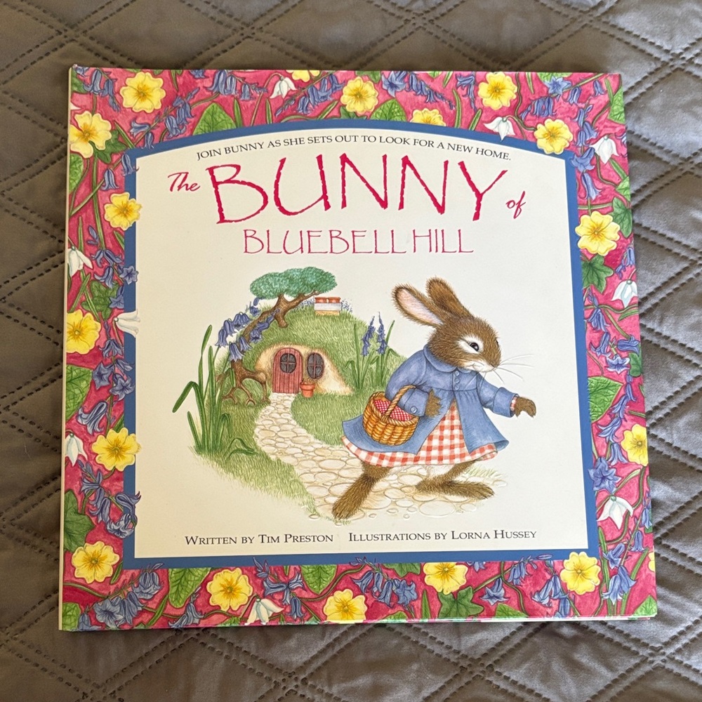 The Bunny of Bluebell Hill Book Embossed Hardcover Easter Story Time